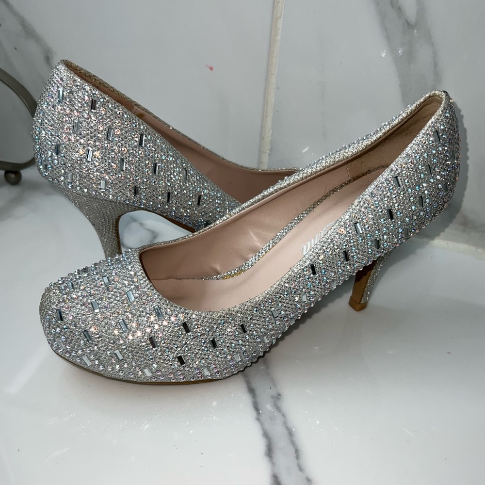 Silver heels